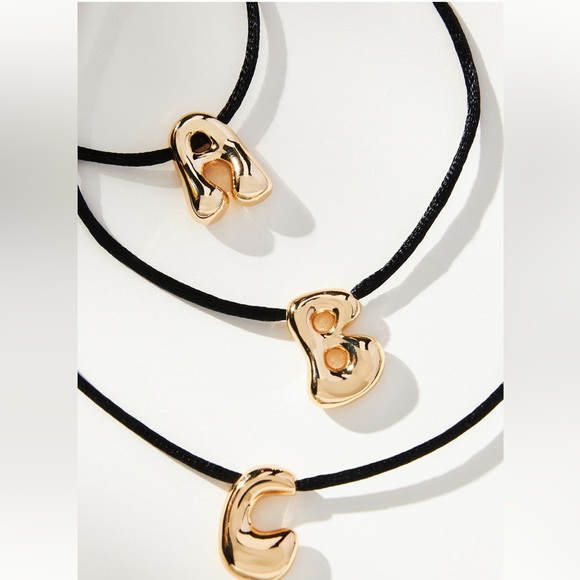 Anthropologie Bubble Letter Adjustable Choker - Picture 2 of 6